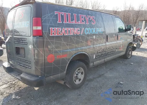 2011 Chevrolet Express 2500 Work Van from USA, damaged, VIN 1GCWGFCA5B1125148